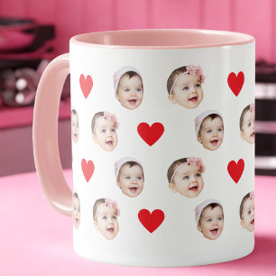 Mug Personnalisé Cute Baby Face 2 Photos