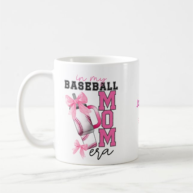 Mug Personnalisé Dans Mon Époque Maman De Baseball (Gauche)