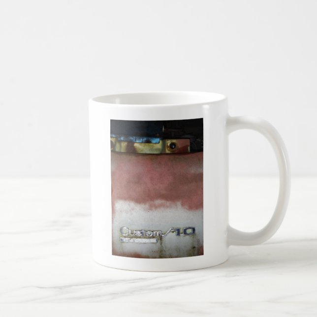Mug personnalisé de luxe rose et blanc (Droite)