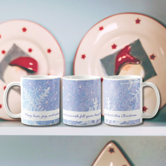 Mug personnalisé de Noël classique avec texte pers