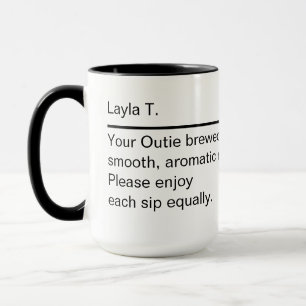 Mug personnalisé Définition de nom personnalisé 