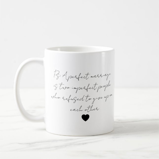 Mug Personnalisé Écriture Manuscrite Réelle Mug en (Gauche)