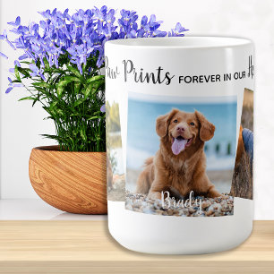 Mug Personnalisé Empreintes de pattes Coeurs Chien Pe