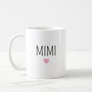 Mug personnalisé en céramique en forme de cœur ros