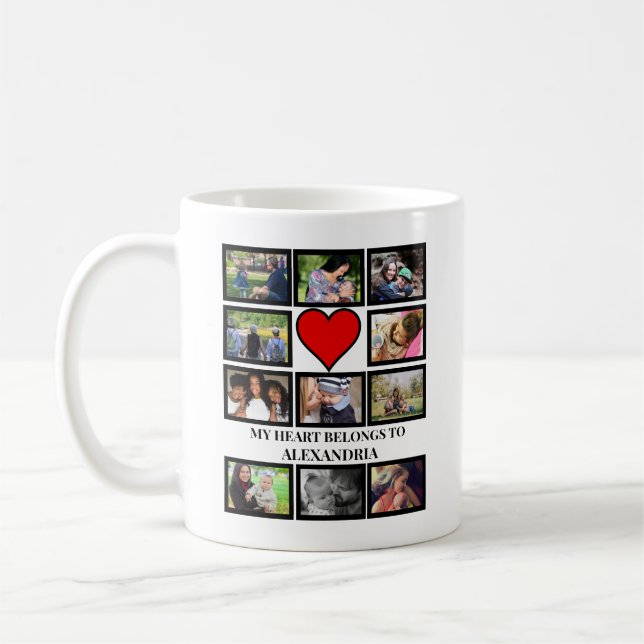 Mug Personnalisé Funny Valentines coeur de jour 11 pho (Gauche)