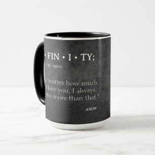 Mug Personnalisé INFINITÉ Vous aimez plus Dictionnaire