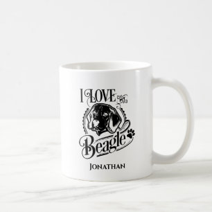 Mug Personnalisé J'aime Mon Beagle