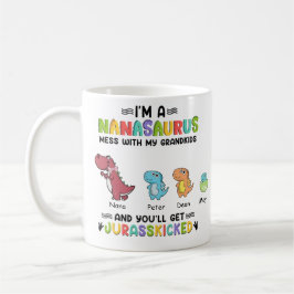 Mug Personnalisé Je suis un nanasaurus jusqu'à 3 enfan