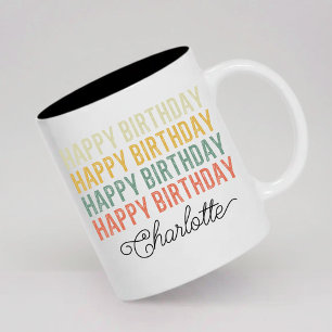 Mug Personnalisé Joyeux Anniversaire pour Elle Fem