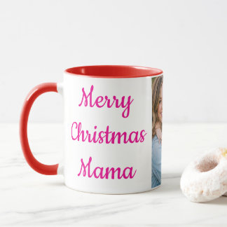 Mug personnalisé Joyeux Noël Maman | Rouge