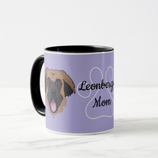 Mug Personnalisé Leonberger Papa/Maman (Devant gauche)