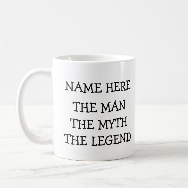 Mug Personnalisé L'Homme Le Mythe La Légende (Gauche)