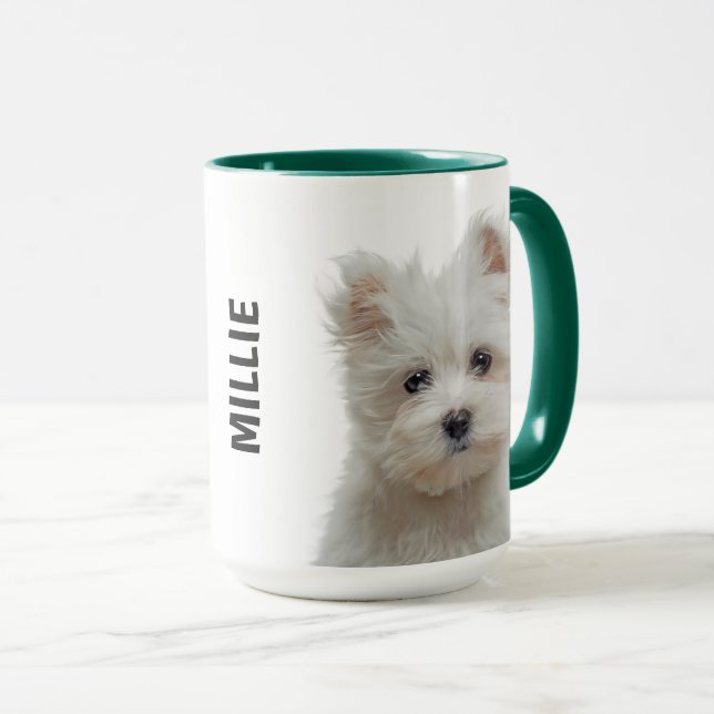 Mug personnalisé Maltais Terrier (Devant droit)