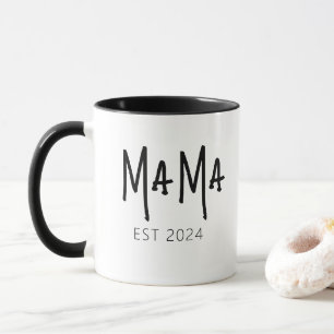 Mug Personnalisé Mama Est 2024 - Personnalisé