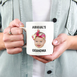 Mug personnalisé Mamie avec photo et nom de bébé