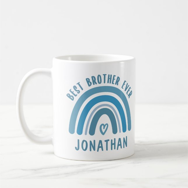 Mug Personnalisé Meilleur Frère Ever Rainbow Brother C (Gauche)