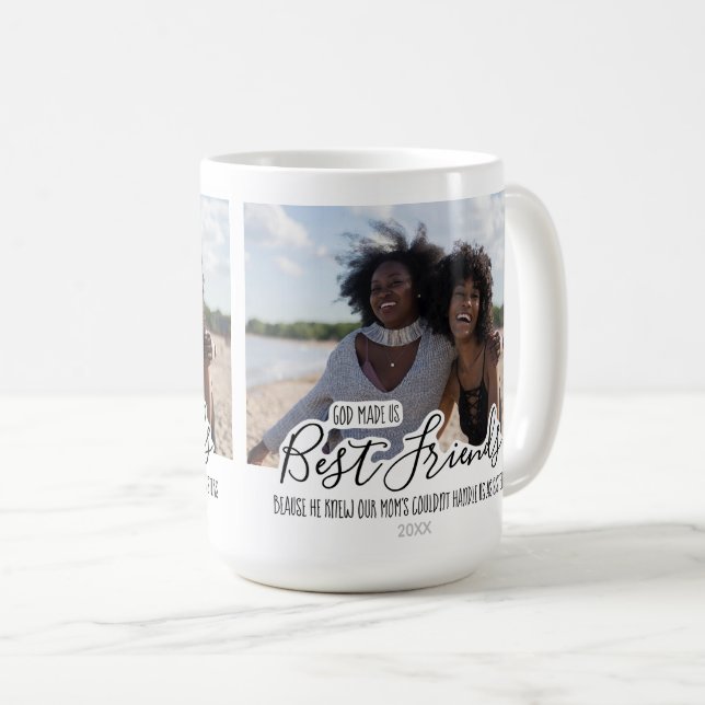 Mug Personnalisé Meilleurs Amis Photo Amitié tendance (Devant droit)