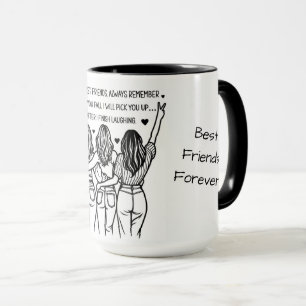 Mug Personnalisé Meilleurs Amis Pour Toujours