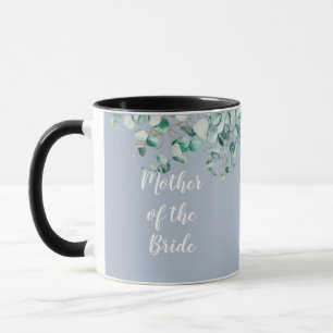 Mug Personnalisé Mère de mariée Groom Dusty Blue Eucal