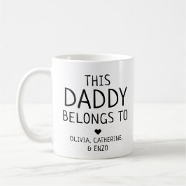 Mug Personnalisé mignon Ce papa appartient à la Fête d