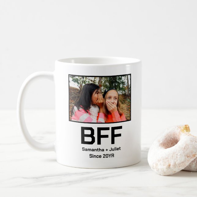 Mug Personnalisé moderne meilleur ami pour toujours bf (Avec donut)