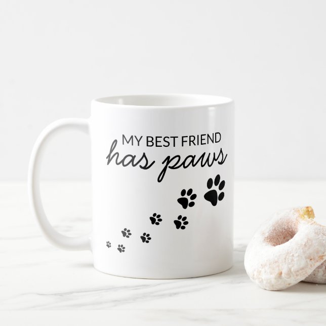 Mug Personnalisé Mon Meilleur Ami A Pâtes Aimer Chien (Avec donut)