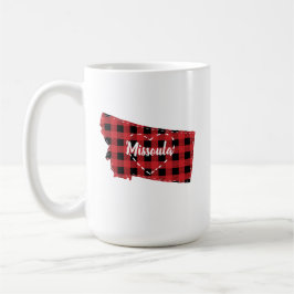 Mug Personnalisé Montana Accueil Buffalo d'État Plaid 
