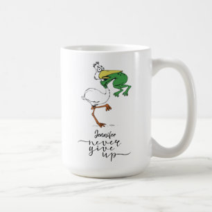 Mug Personnalisé N'abandonnez jamais Grenouille Pélica