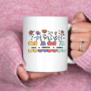 Mug Personnalisé Nana Et Enfants Nom Chemise Mère's Da