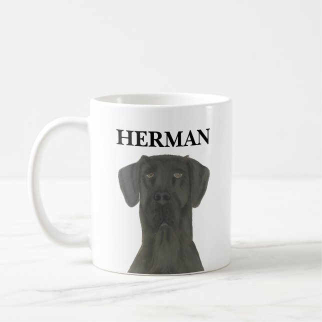 Mug Personnalisé noir grand Danse (Gauche)