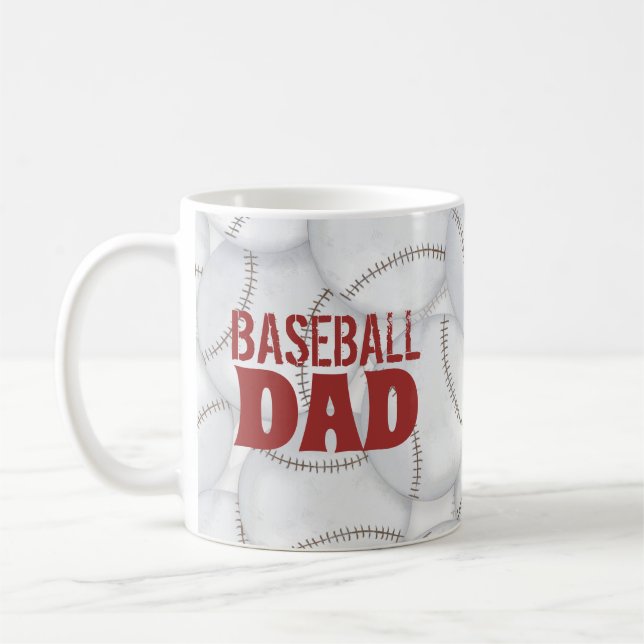 Mug Personnalisé Papa Baseball personnalisé (Gauche)