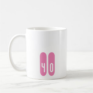 Mug Personnalisé personnalisé 40 Mug, 40e anniversaire