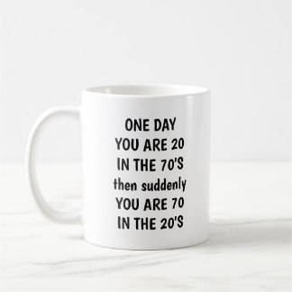 Mug personnalisé pour 70 ans avec nom et année