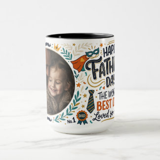 Mug personnalisé pour la fête des pères avec photo