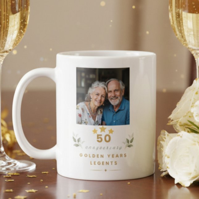 Mug personnalisé pour les 50 ans de mariage (Créateur téléchargé)