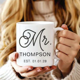 Mug Personnalisé pour Mari et Femme Cadeau d'Anniv