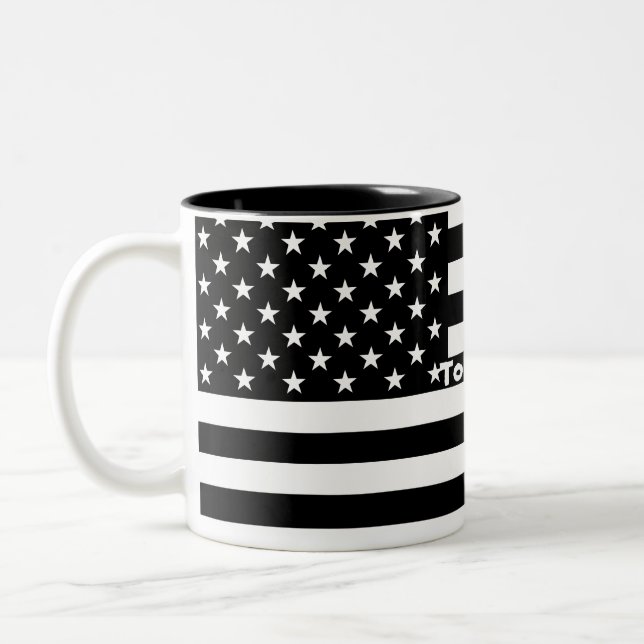 Mug Personnalisé Pour mon soldat drapeau patriotiq (Gauche)