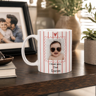 Mug personnalisé pour papa avec photo de bébé