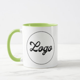 Mug personnalisé promotionnel LIME GREEN Combo Log