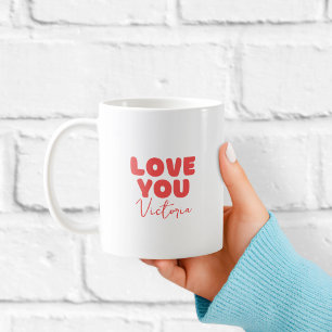 Mug Personnalisé "Red Love You" pour Petite Amie
