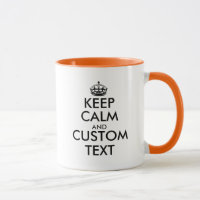 Personnalisé Restez calme et continuez votre café
