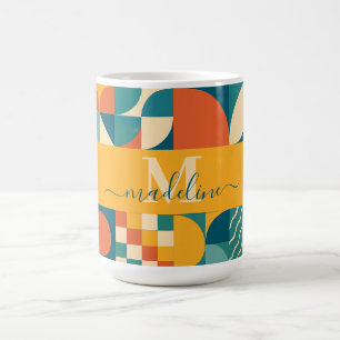 Mug Personnalisé Retro géométrique coloré