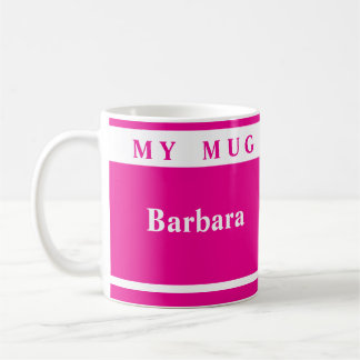 Mug Personnalisé Rose Profond