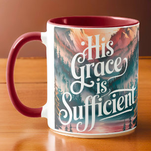 Mug Personnalisé Sa grâce est Suffisamment chrétienne