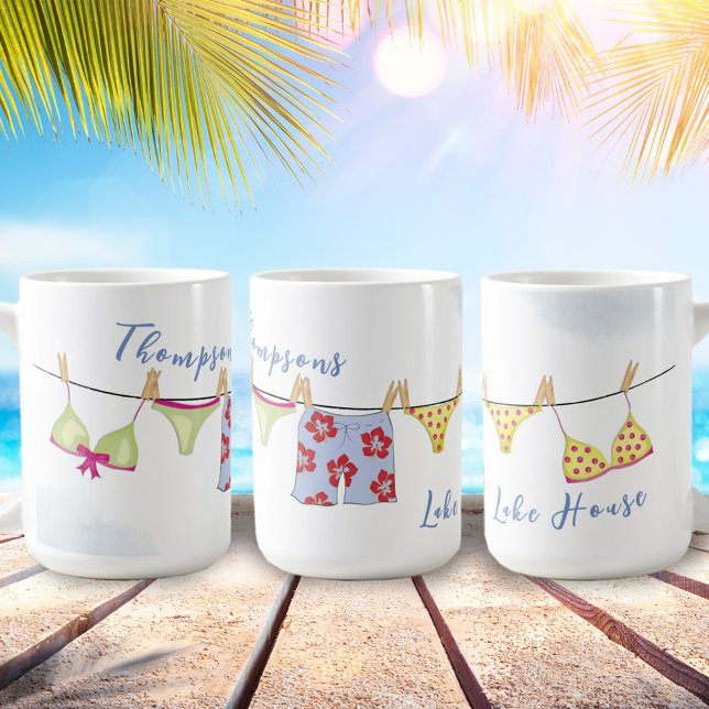 Mug Personnalisé tendance chic plage Tropical été (Créateur téléchargé)
