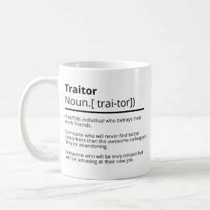 Mug personnalisé "Traitre drôle" - Cadeau de dépar