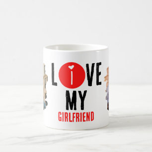 Mug Personnalisé Unique 2 photo Collage I Love My Girl