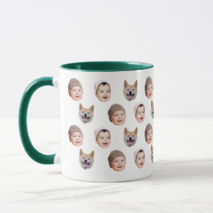 Mug personnalisé visage bébé, Custom Family 3 Phot
