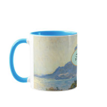 Personnalisé "Votre nom" Claude Monet Mountain