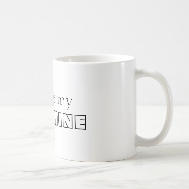 Mug Personnalisé Vous êtes mon soleil noir & blanc (Droite)